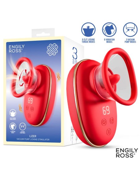 Lizer Estimulador con Lengua Oscilante Bomba de Vacio y Vibracion
