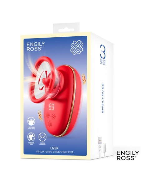 Lizer Estimulador con Lengua Oscilante Bomba de Vacio y Vibracion