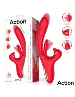 Limbe Vibrador con Lengua Flip Flap Bola Percutora y Up and Down