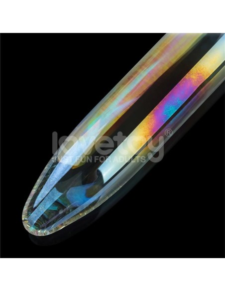 Dildo de Cristal que Brilla en la Oscuridad Twilight Gleam Prism Glass Dildo de Cristal que Brilla en la Oscuridad Twilight Gleam Prism Glass