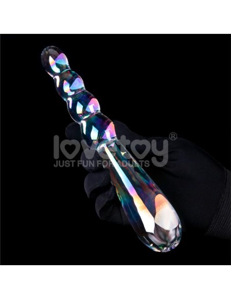 Dildo de Cristal que Brilla en la Oscuridad Twilight Gleam Rising Ripples Dildo de Cristal que Brilla en la Oscuridad Twilight Gleam Rising Ripples