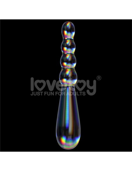 Dildo de Cristal que Brilla en la Oscuridad Twilight Gleam Rising Ripples Dildo de Cristal que Brilla en la Oscuridad Twilight Gleam Rising Ripples
