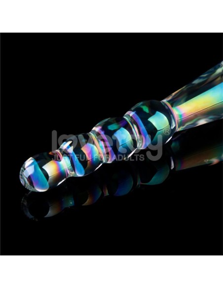 Dildo de Cristal que Brilla en la Oscuridad Twilight Gleam Rising Ripples Dildo de Cristal que Brilla en la Oscuridad Twilight Gleam Rising Ripples