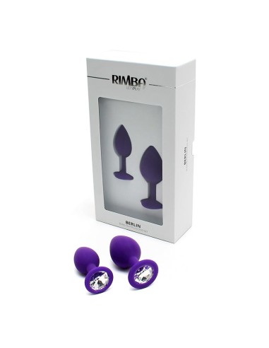 Set de 2 Plugs con Joya Berlin Purpura