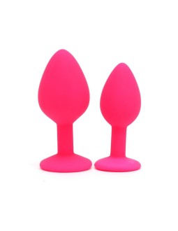 Set de 2 Plugs con Joya Berlin Rosa 2