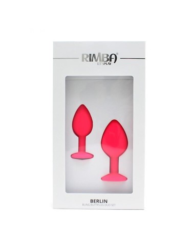 Set de 2 Plugs con Joya Berlin Rosa