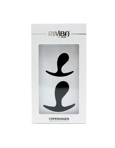 Set de 2 Plugs Anatomicos Copenhagen Negro Set de 2 Plugs Anatomicos Copenhagen Negro