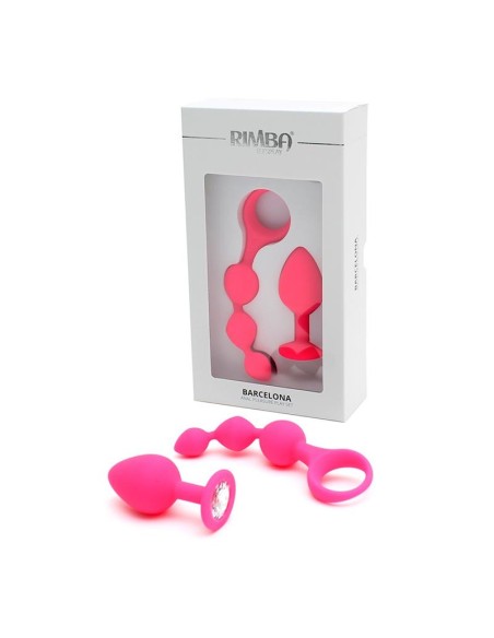 Set de 2 Juguetes Anales Barcelona Rosa