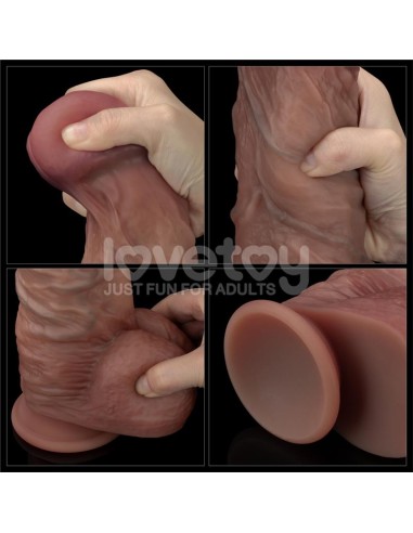 Dildo Dual Layered XXL 105 Negro