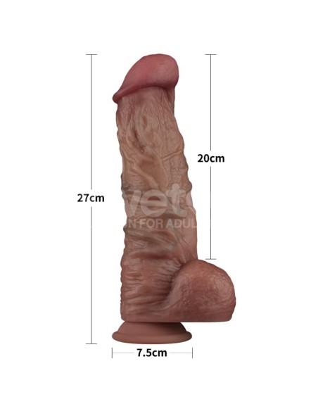 Dildo Dual Layered XXL 105 Negro Dildo Dual Layered XXL 105 Negro