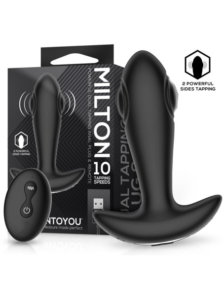 Milton Plug Anal con Doble Tapping y Control Remoto