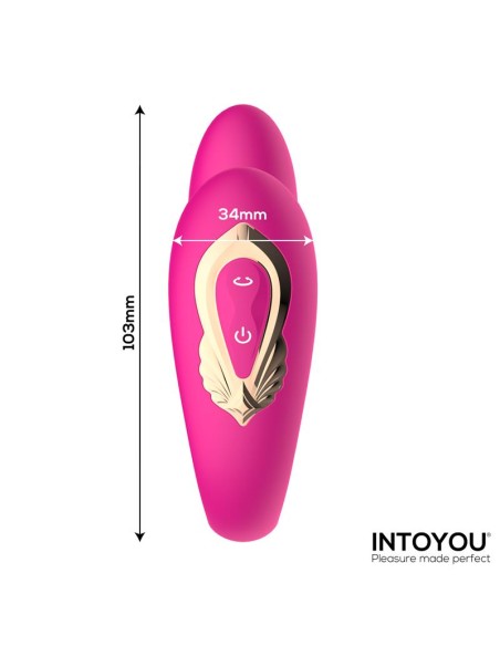 Lanty Vibrador para Parejas con Oscilacion 360º y Control Remoto