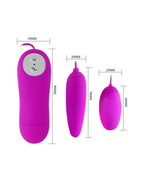 Pretty Love Huevos Vibradores Irma Color Purpura