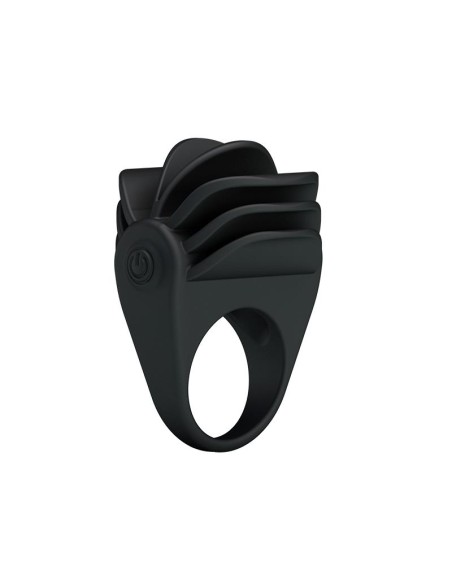 Pretty Love Anillo Vibrador Chester Color Negro