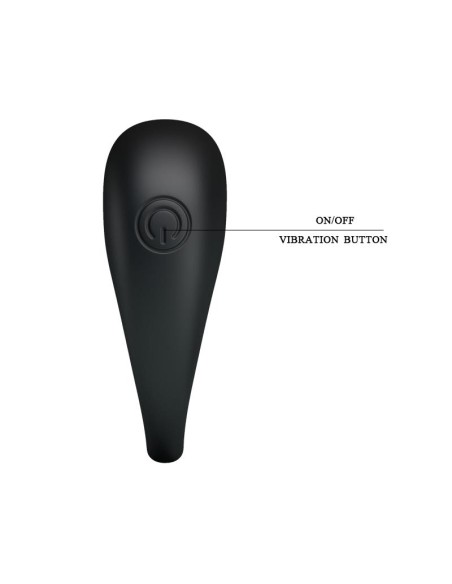 Pretty Love Anillo Vibrador Trap Color Negro