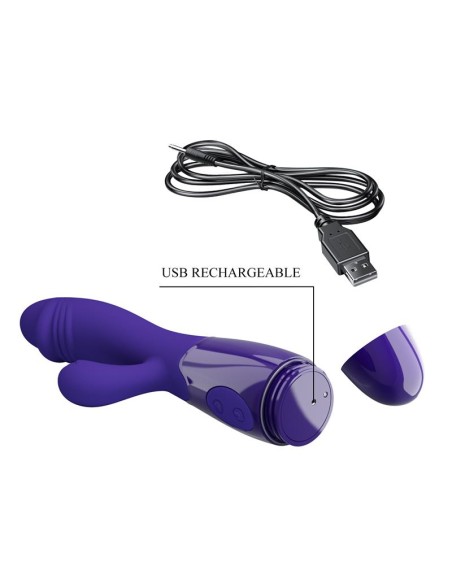 Snappy Youth Vibrador de Conejito 2 Motores