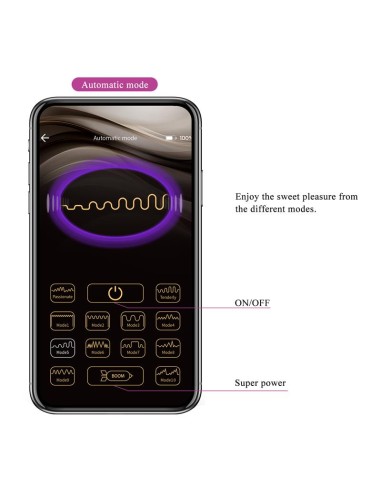 August Vibrador de Parejas con App Lila