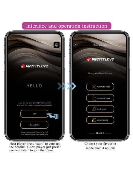 Catalina Huevo Vibrador con APP Rosa