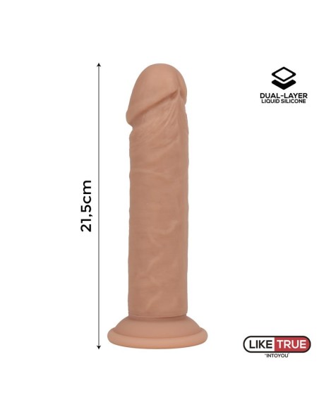 Dildo Realista Silicona Liquida Dual Layer 85