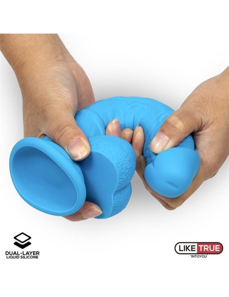 Dildo Realista Silicona Liquida Dual Layer 8 Azul Dildo Realista Silicona Liquida Dual Layer 8 Azul