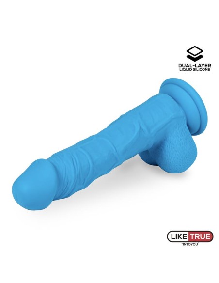 Dildo Realista Silicona Liquida Dual Layer 8 Azul Dildo Realista Silicona Liquida Dual Layer 8 Azul