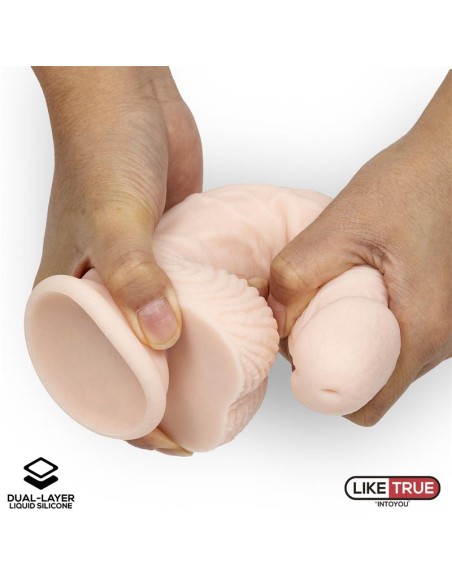 Dildo Realista Silicona Liquida Dual Layer 825 Blanco Dildo Realista Silicona Liquida Dual Layer 825 Blanco