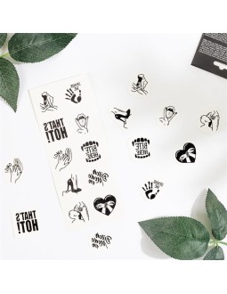 Set de 10 Tattoos Temporales Kinky Collection 2