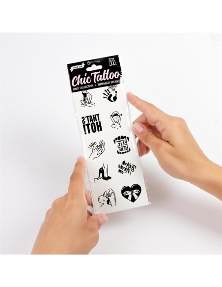 Set de 10 Tattoos Temporales Kinky Collection Set de 10 Tattoos Temporales Kinky Collection