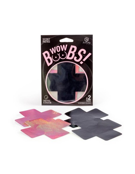 Wow Boobs Cubre Pezones Cruz Holograficos