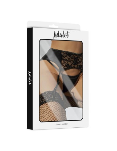 Stella Set de Liguero de Encaje y Tanga