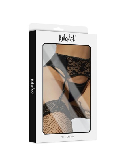 Stella Set de Liguero de Encaje y Tanga