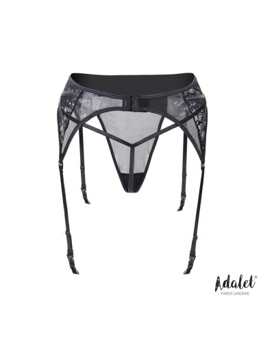 Luva Set de Liguero con Encaje Floral y Tanga