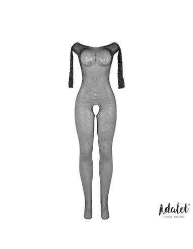 Maty Bodystocking Entepierna Abierta con Brillantes