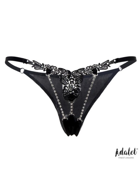 Emillie Tanga de Encaje con Brillantes Emillie Tanga de Encaje con Brillantes