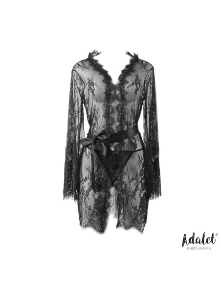 Lucy Peignoir Semi Transparente y Tanga