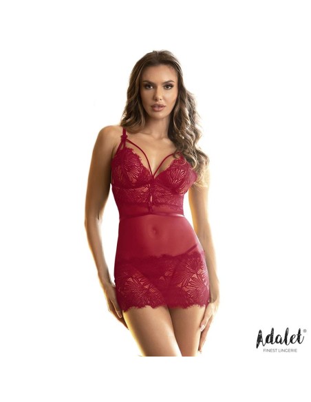 Zoe Babydoll Espalda Abierta y Tanga Rojo Zoe Babydoll Espalda Abierta y Tanga Rojo
