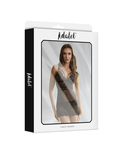 Lila Babydoll Espalda Abierta y Tanga