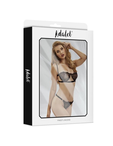 Mia Set Sujetador y Tanga de Encaje Negro