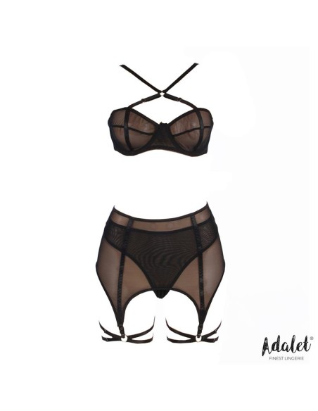 Aria Set Sujetador Tanga Ligero y Ligas Aria Set Sujetador Tanga Ligero y Ligas