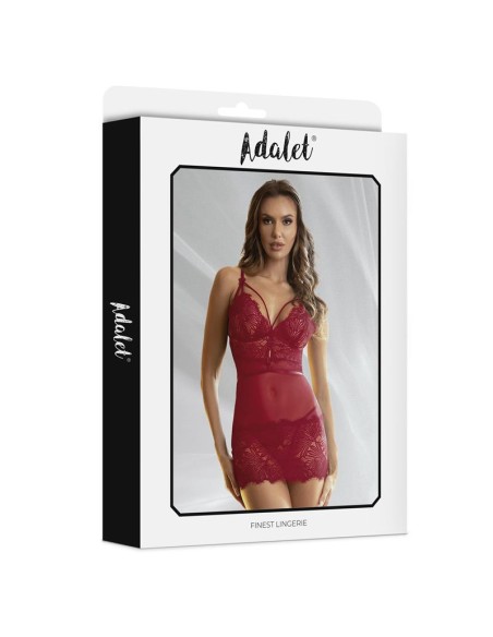 Zoe Babydoll Espalda Abierta y Tanga Rojo Zoe Babydoll Espalda Abierta y Tanga Rojo