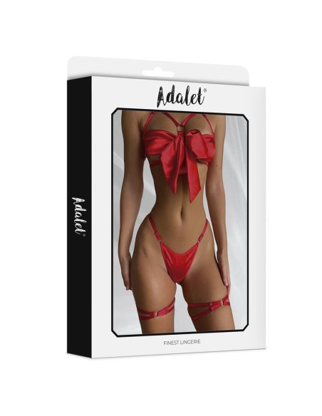 Riley Set Sujetador con Lazo Tanga y Ligas