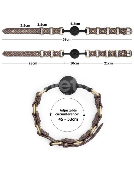 Rebellion Reign Mordaza de Bola de Silicona Transpirable