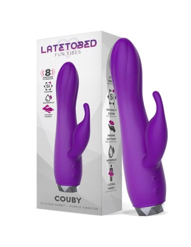 Couby Silicone Rabbit Purple Vibrator|A Placer