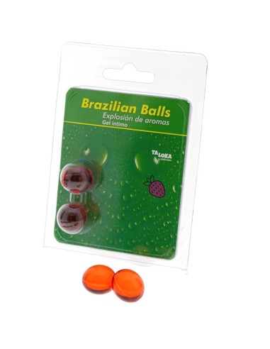 Set 2 Brazilian Balls Explosión de Aroma Fresa|A Placer