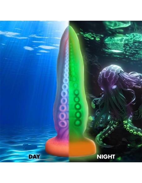 Dildo Tentaculo Brilla en la Oscuridad