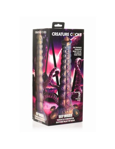 Dildo Ovoposito con 5 huevos Deep Invader Tentacle
